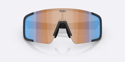 Lunettes BLIZ P003 Noir Matt Verre Coral/Orange Bleu Iridium