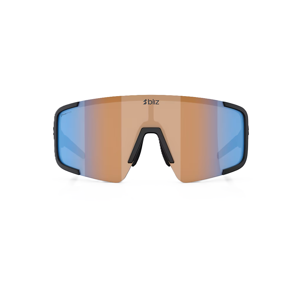 Okulary BLIZ P003 SMALL Black Matt Nano Optics Lens Nordic Ligh Coral - Orange w Blue Multi