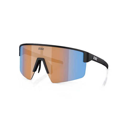 BLIZ P004 Black Matt Briller Nano Optics Nordic Ligh Coral - Orange w Blue Multi