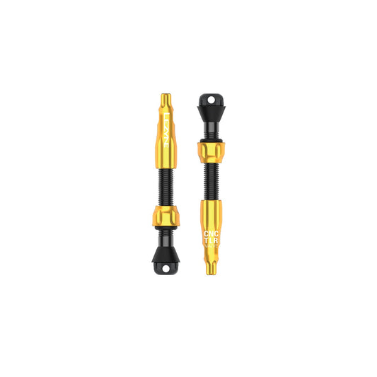 Lot de 2 Valves Tubeless LEZYNE CNC PRO 44mm Or