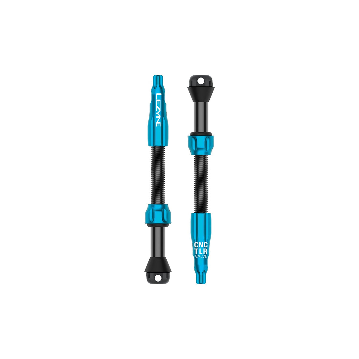 Lot de 2 Valves Tubeless LEZYNE CNC PRO 60mm Bleu