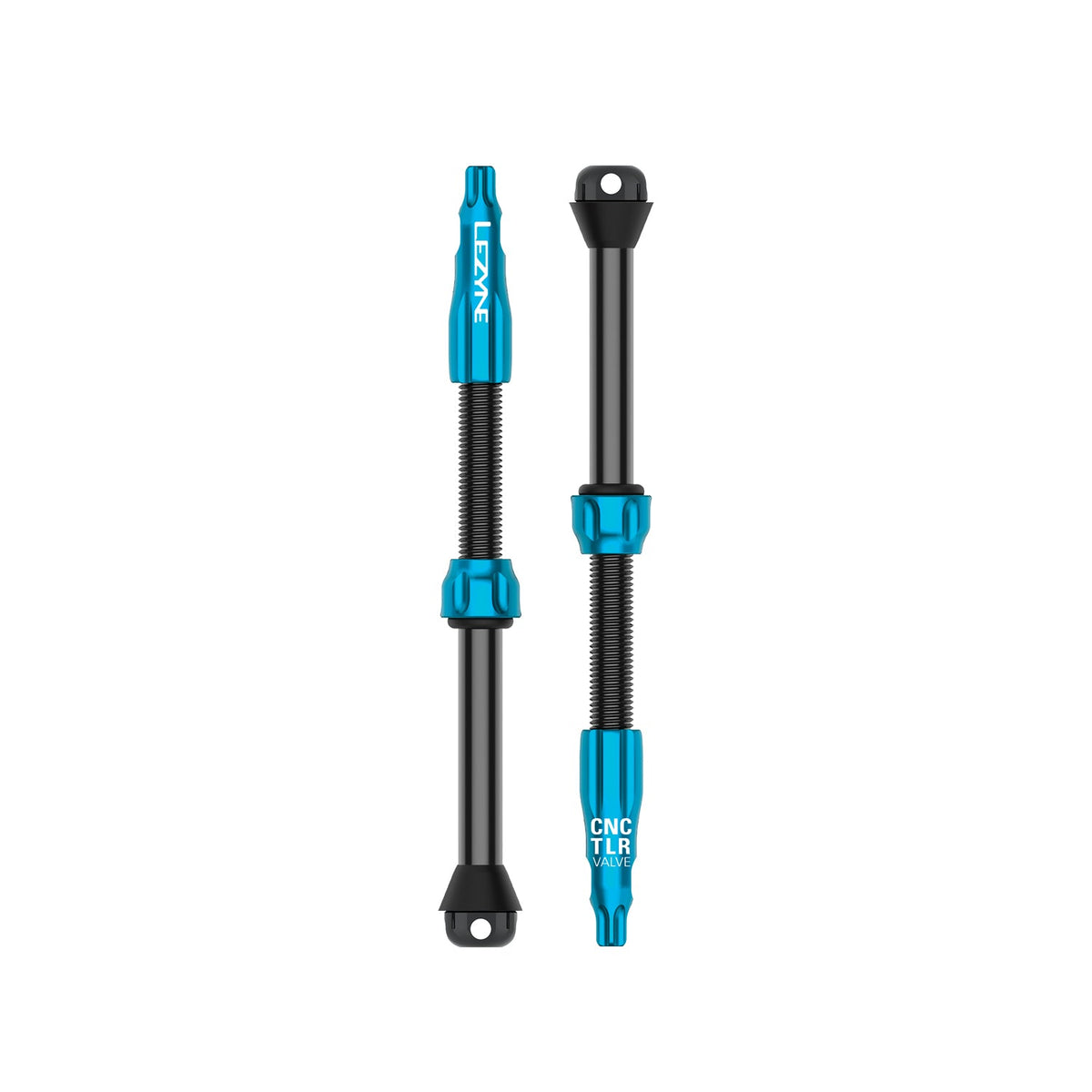 Lot de 2 Valves Tubeless LEZYNE CNC PRO 80mm Bleu
