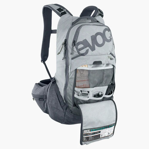 Batoh s bederní opěrkou EVOC TRAIL PRO 16 l, šedý