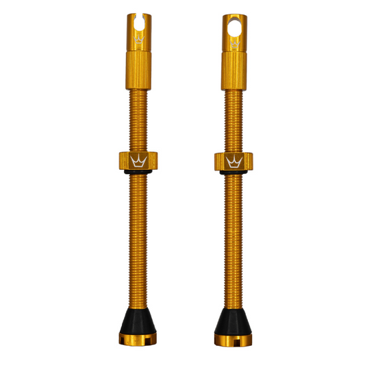 PEATY'S x Chris King MK2 Presta 80 mm bezdušové ventilky (x2) Zlaté