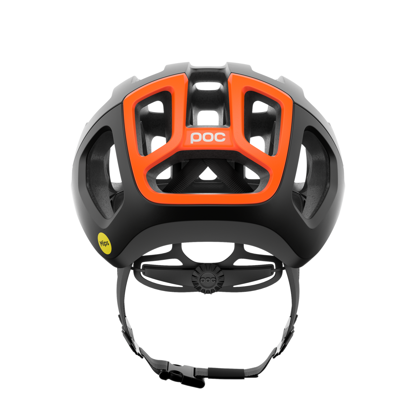 POC VENTRAL AIR MIPS landevejshjelm Sort/Orange Fluo Matt