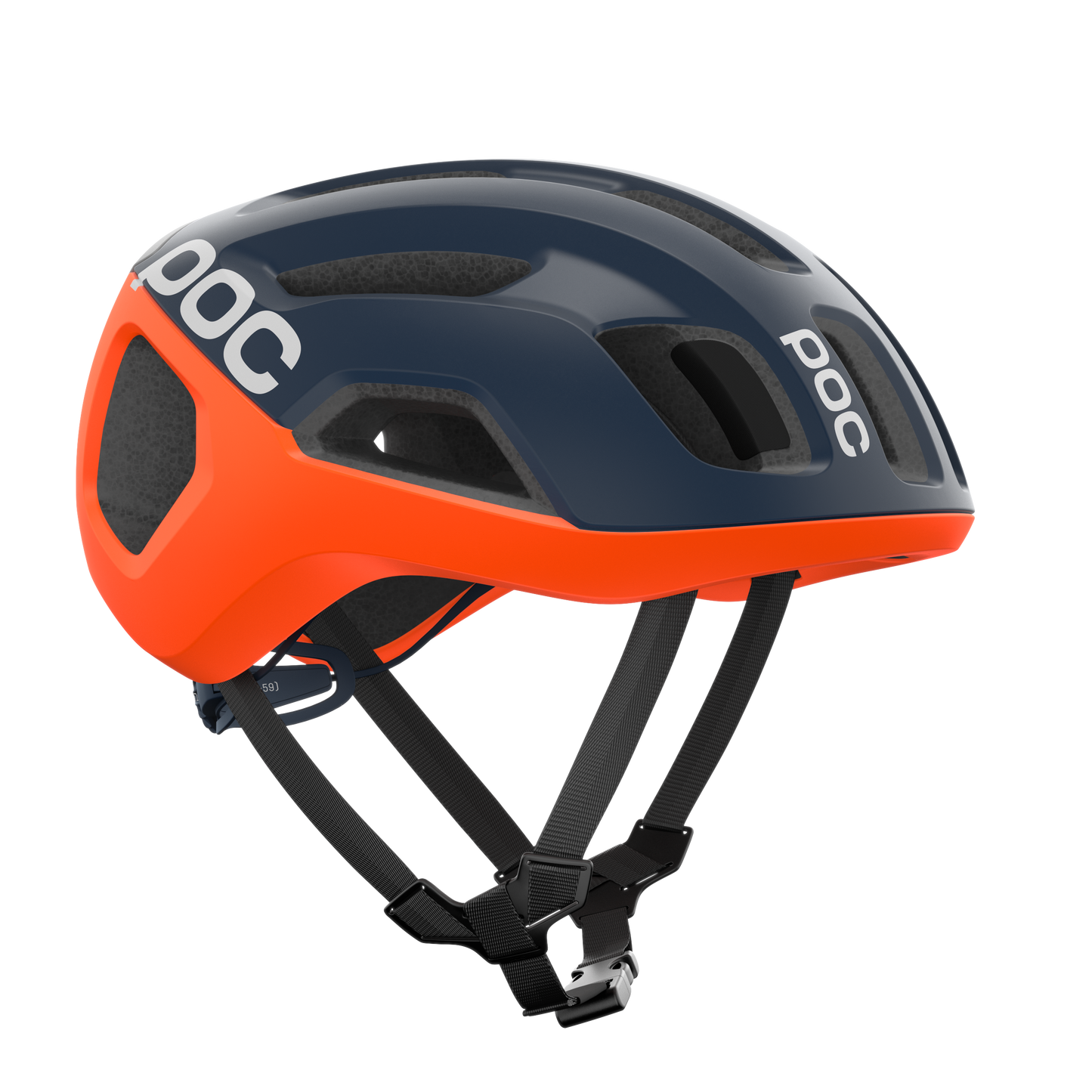 POC VENTRAL AIR MIPS landsvägshjälm Marin/Orange/Vit Matt