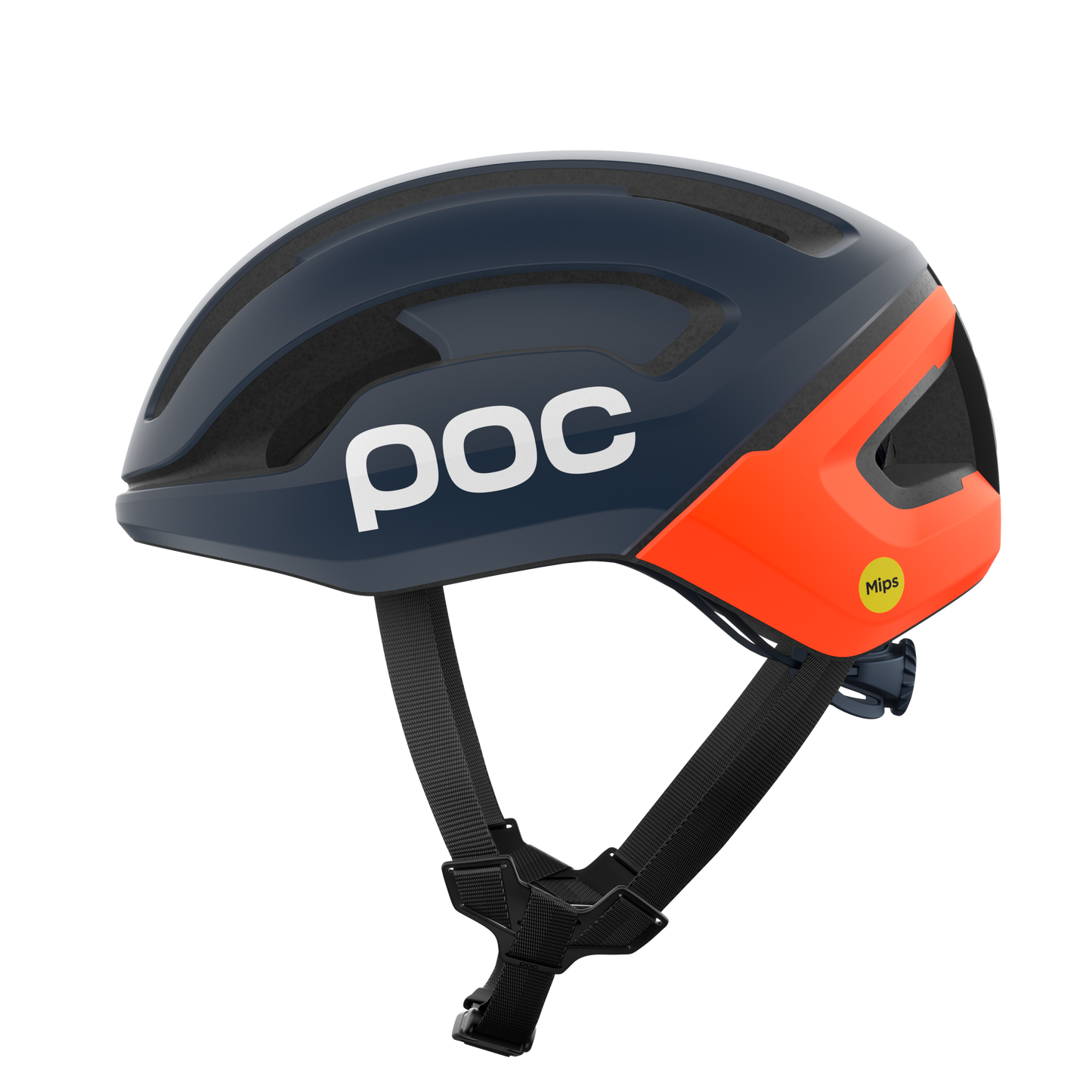 POC OMNE AIR MIPS landevejshjelm Navy/Orange Matt