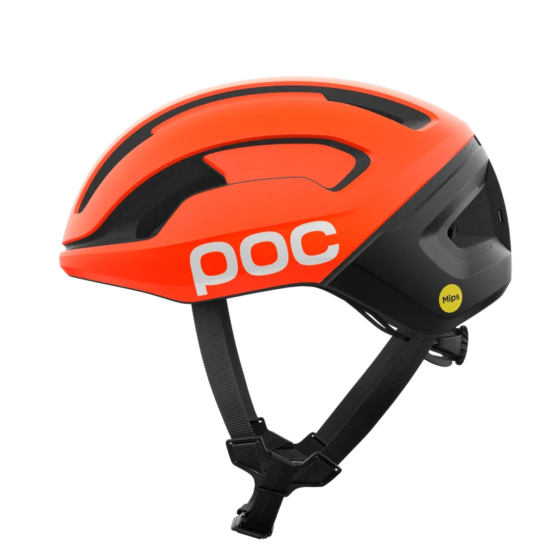 Kask szosowy POC OMNE BEACON MIPS pomarańczowo-czarny matowy