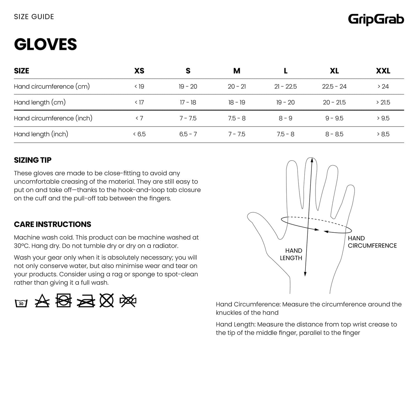 GRIPGRAB EXPLR RC MAX Korta handskar Svart