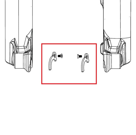 ROCKSHOX ENDCAP 31>21mm PIKE C1/LYRIK D1/ZEB A2 FLIGHT ATTENDANT Adaptéry náboje (2023+)