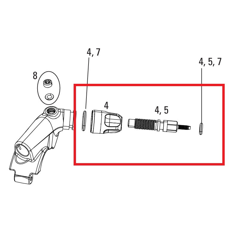 Nastavovací sada ROCKSHOX XLOC FLOODGATE SPRINT/FULL SPRINT 2014-16 GOLD