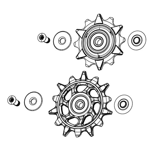 Galets de Dérailleur Arrière 7V SRAM XX DH T-TYPE EAGLE AXS