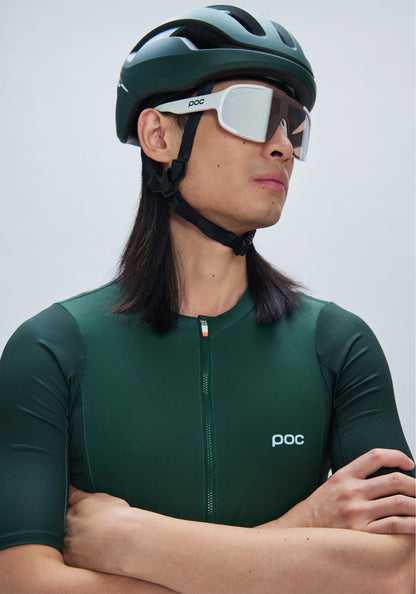 Maillot POC CADENCE Manches Courtes Vert