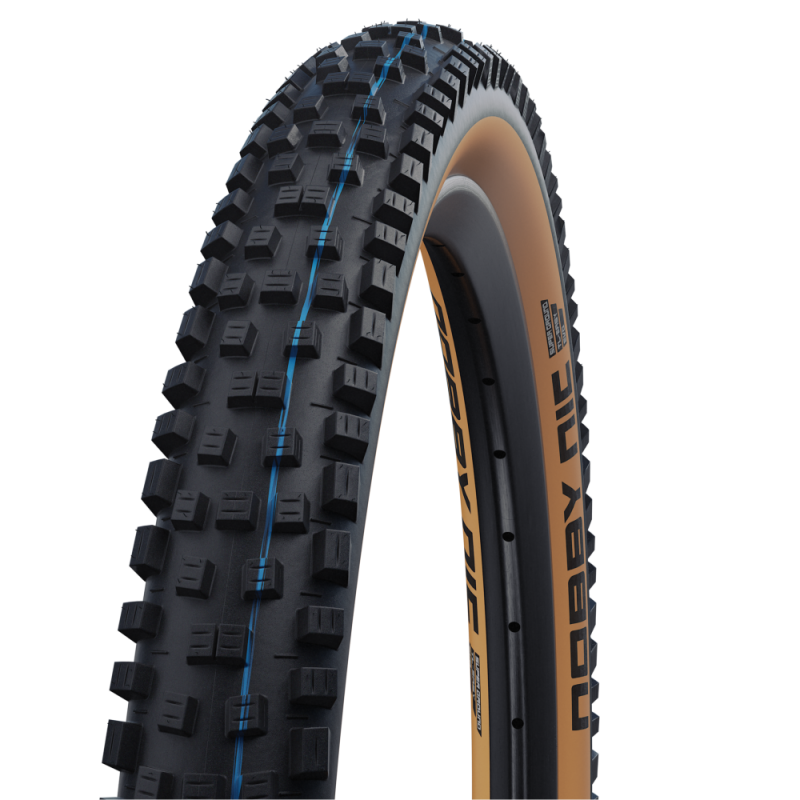 Pneu SCHWALBE NOBBY NIC 29x2.40 ADDIX SPEEDGRIP SUPERGROUND Tubeless Ready Souple Noir/Marron