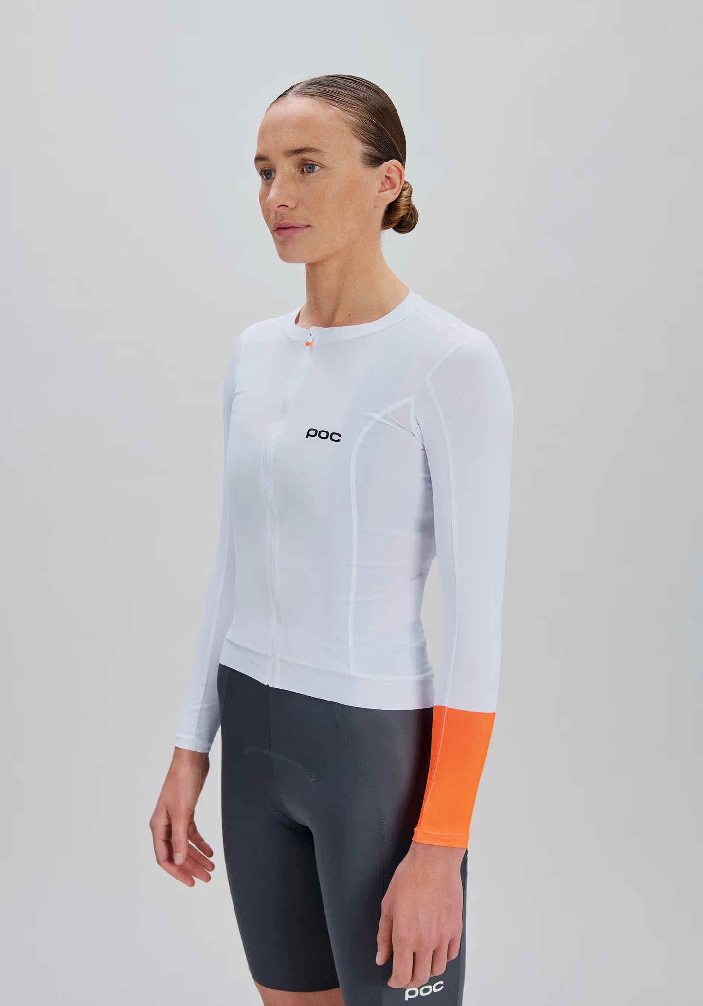 Maillot POC CADENCE Femme Manches Longues Blanc