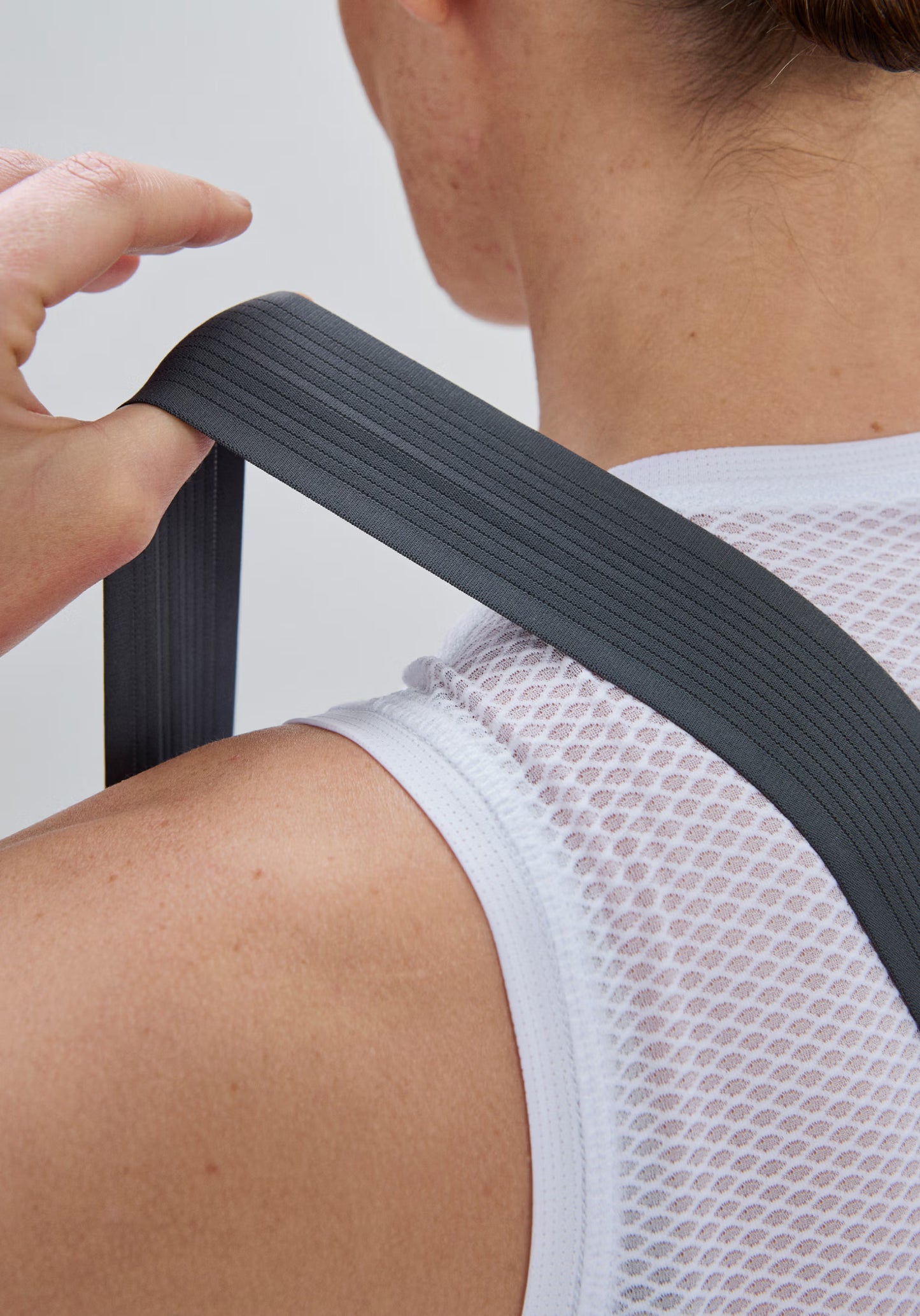 Cuissard Court à Bretelles POC RACEDAY Femme Gris