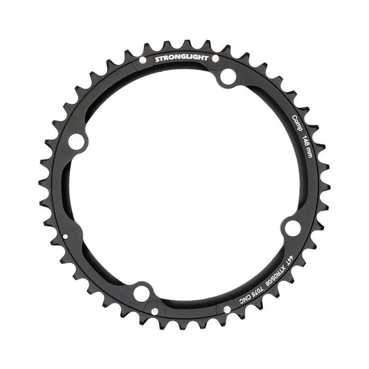 Plateau Extérieur STRONGLIGHT SHIMANO XTR M960 9V 4 Trous 146mm — vue du plateau sur fond blanc