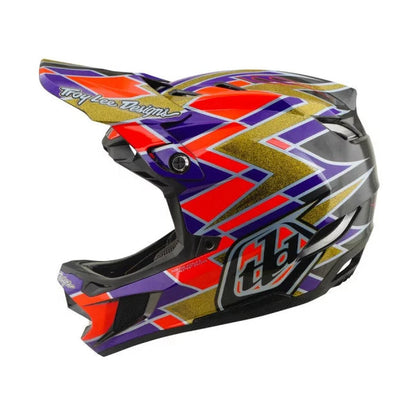 Casque VTT TROY LEE DESIGNS D4 CARBON MIPS FLUSH Orange/Violet