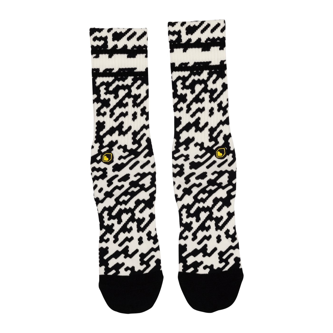 Ponožky BURGTEC PATTERNED černé/bílé