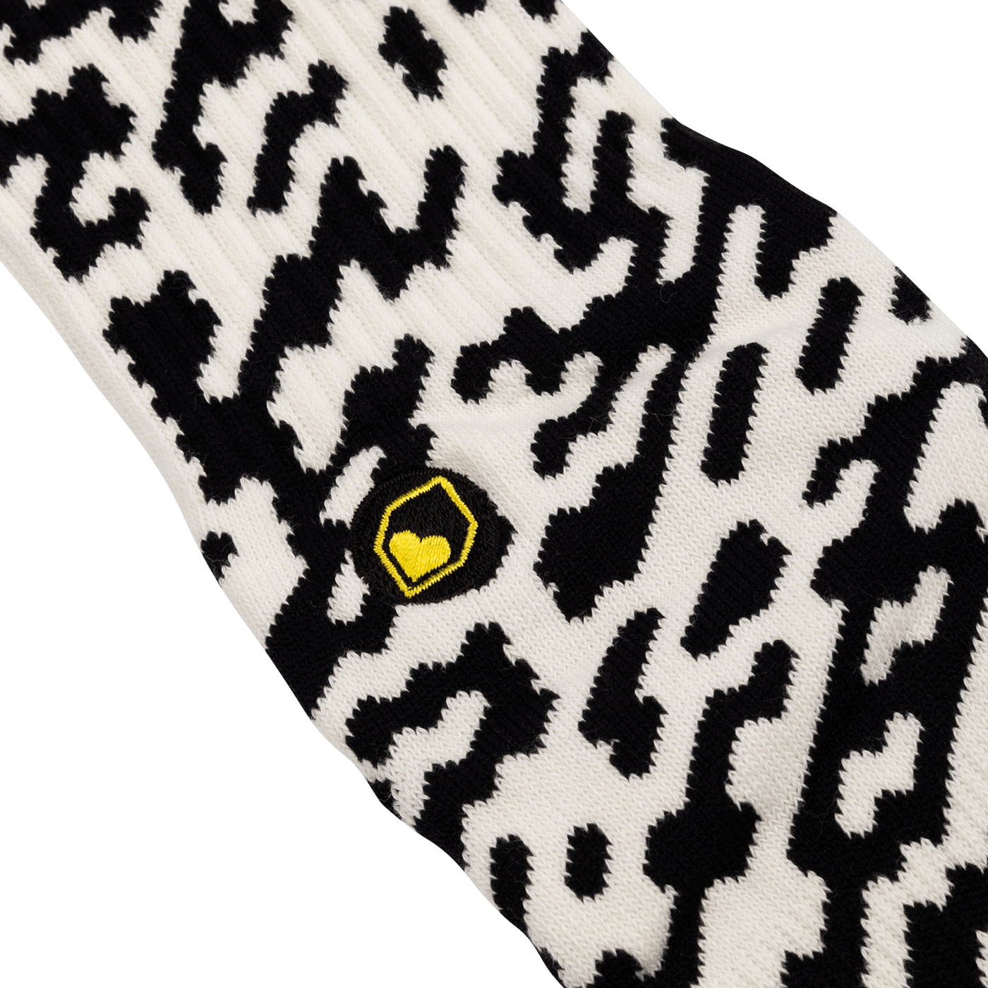 Ponožky BURGTEC PATTERNED černé/bílé