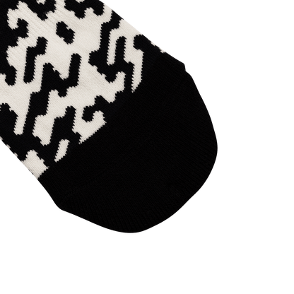 Chaussettes BURGTEC EVERYDAY CREW PATTERNED Noir/Blanc