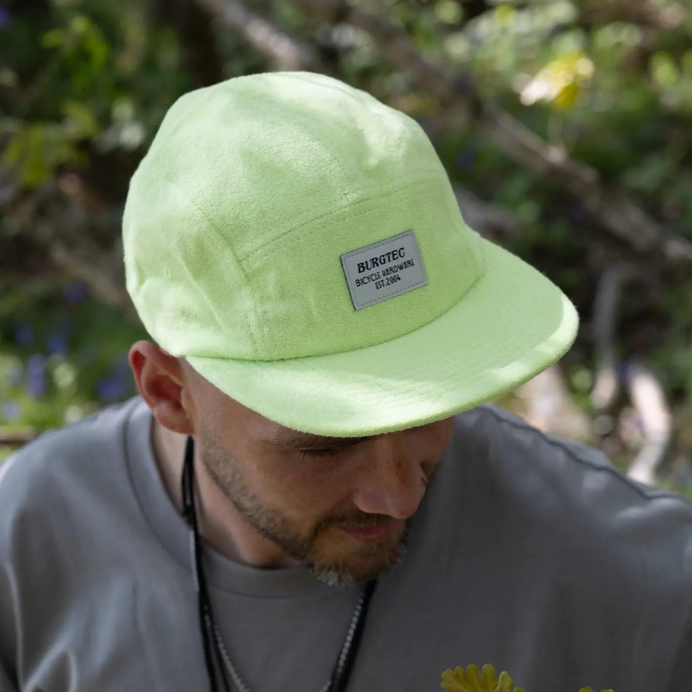 Kšiltovka BURGTEC ARCADE FIVE PANEL, zelená
