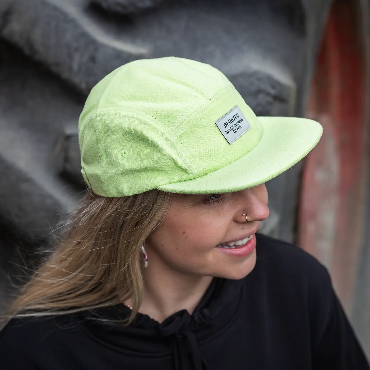 Kšiltovka BURGTEC ARCADE FIVE PANEL, zelená