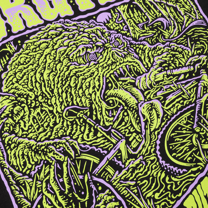 T-Shirt BURGTEC RUT MONSTER Noir