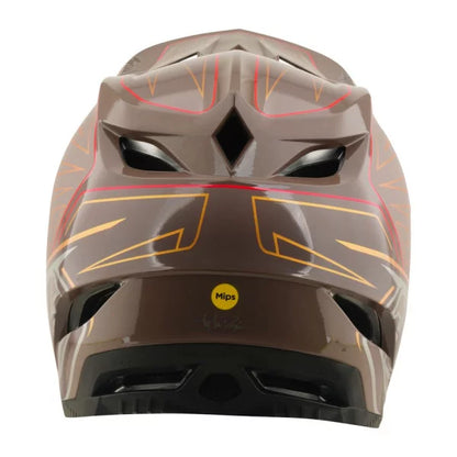 Casque VTT TROY LEE DESIGNS D4 POLYACRYLITE MIPS SHADOW PRO Marron