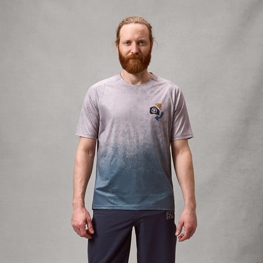 ENDURA SINGLETRACK PRINT kortærmet titanium-trøje