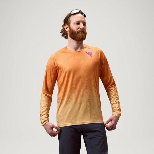 ENDURA SINGLETRACK PRINT Jersey Langærmet End Orange