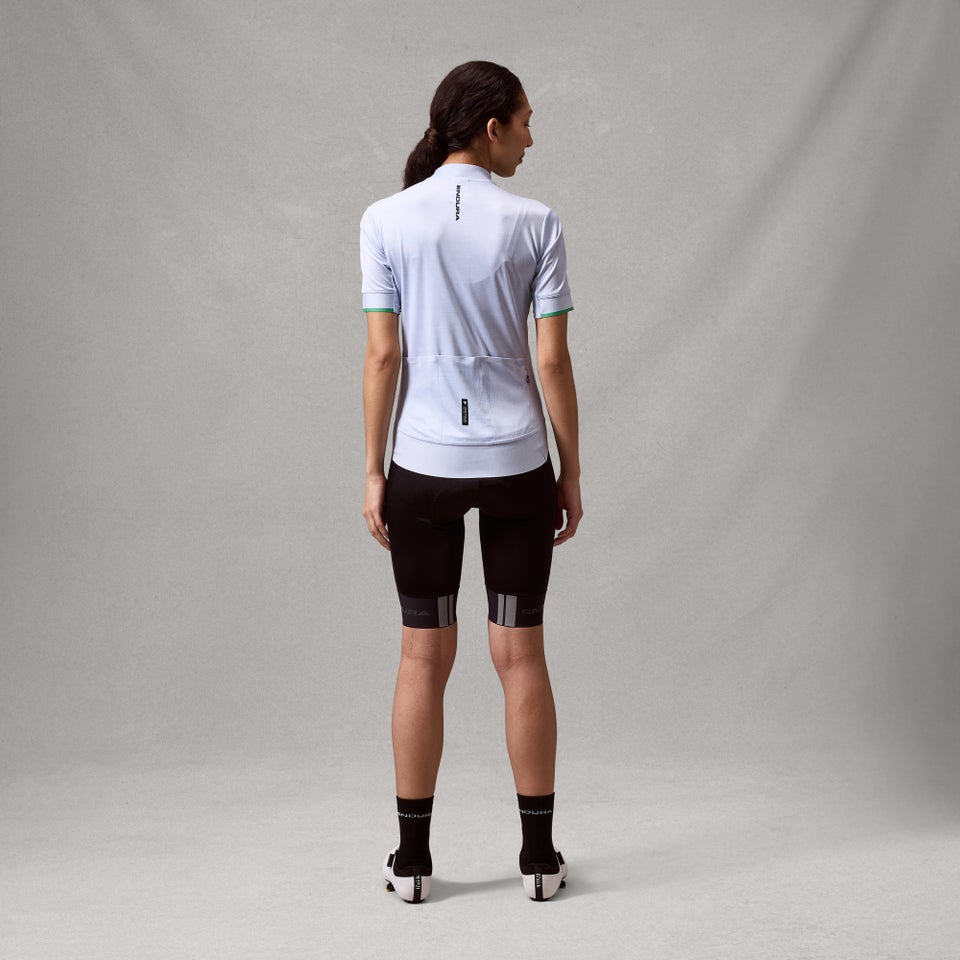 Maillot ENDURA FS260 PRINT Femme Manches Courtes Aero Blue