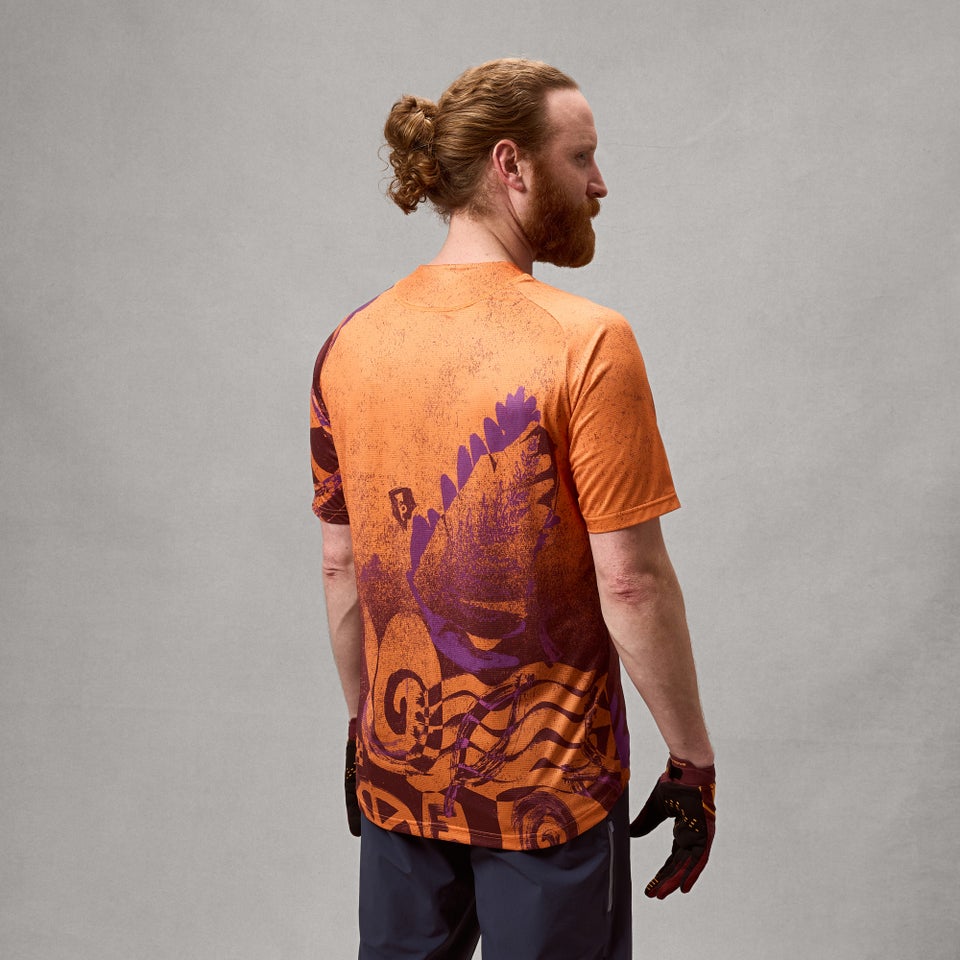ENDURA SINGLETRACK PRINT Kortærmet Jersey End Orange