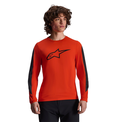 Maillot ALPINESTARS A-DURA INSET ASTAR Manches Longues Orange