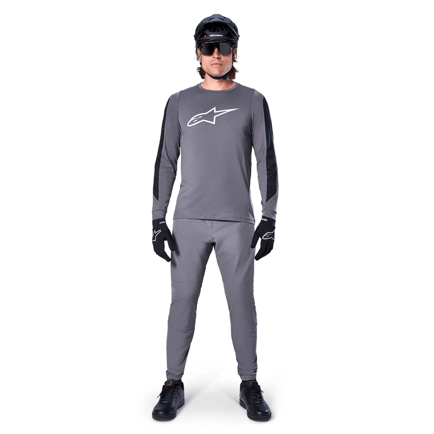 Maillot ALPINESTARS A-DURA DRI ASTAR Manches Longues Gris foncé