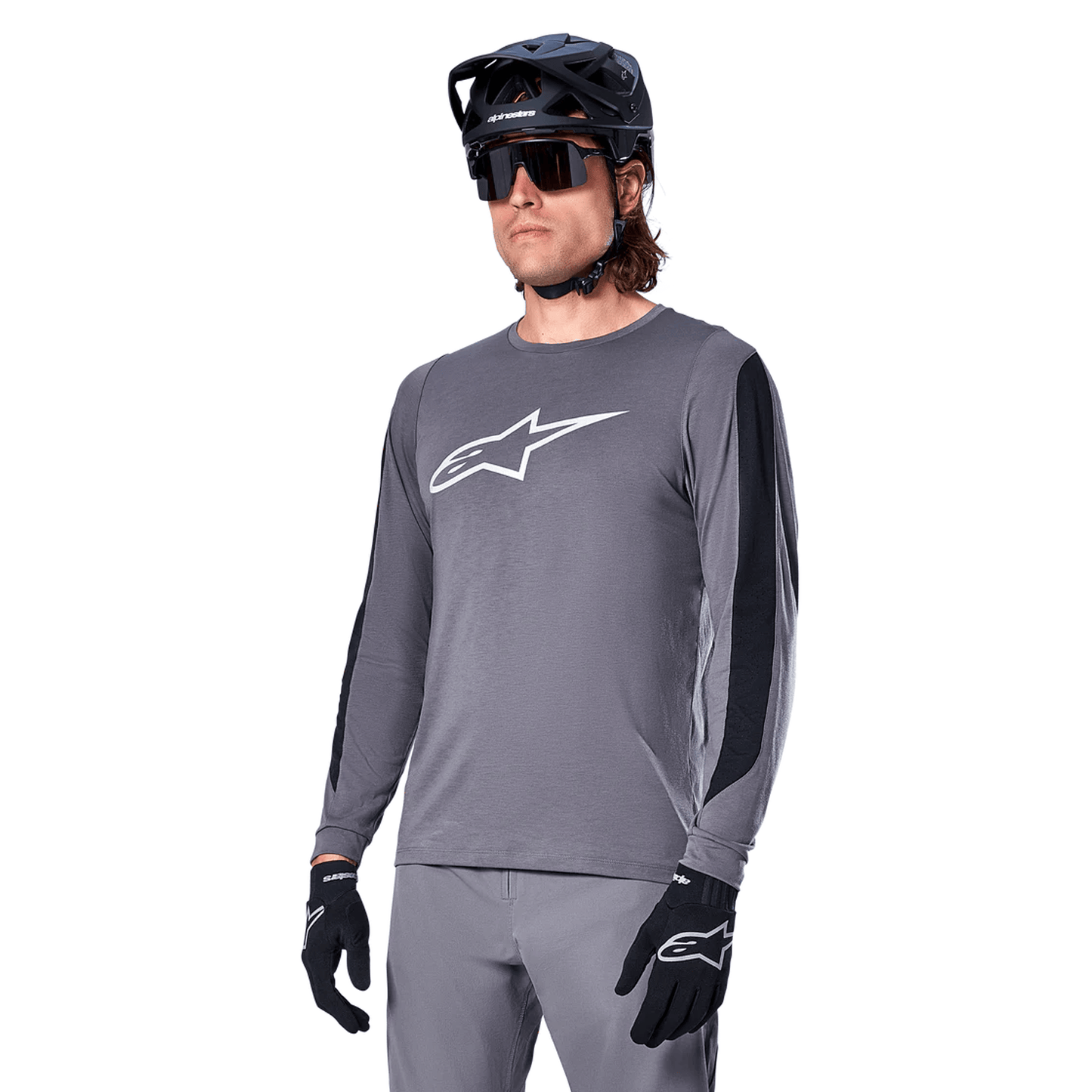 Maillot ALPINESTARS A-DURA DRI ASTAR Manches Longues Gris foncé