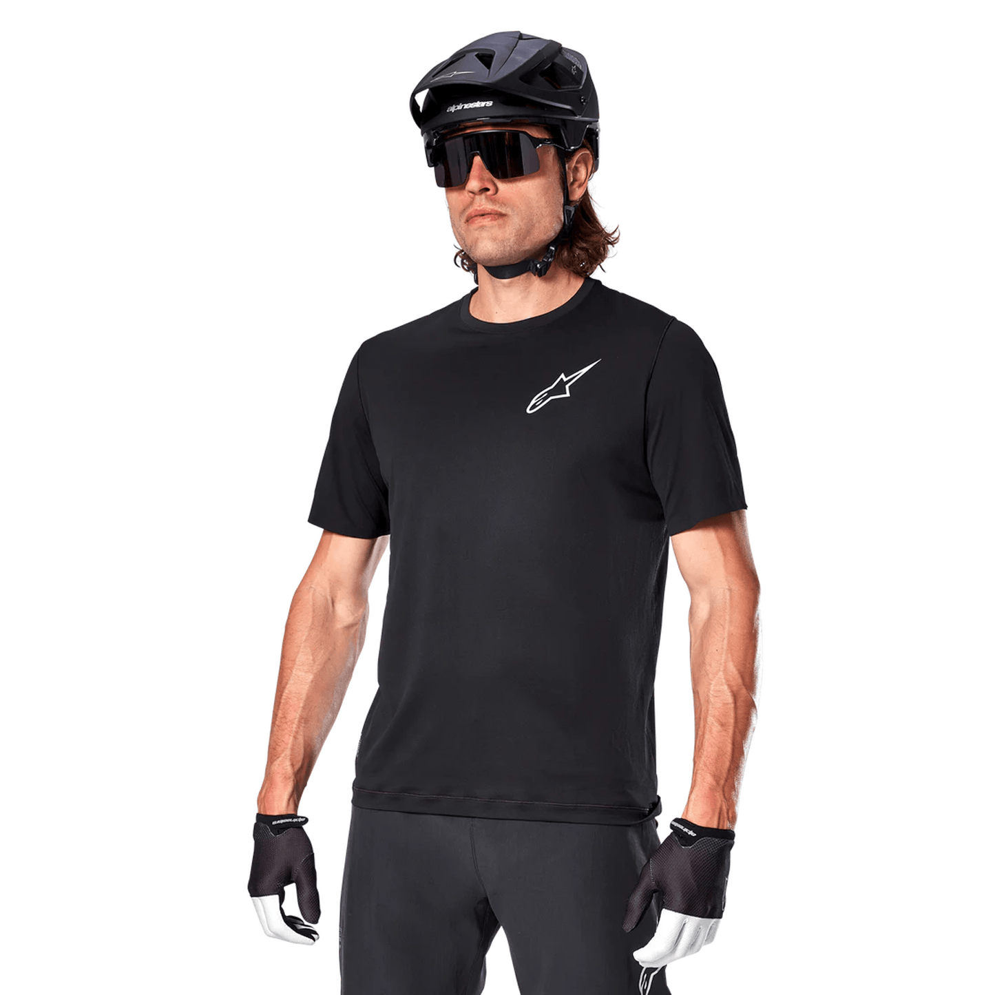 Maillot ALPINESTARS A-ARIA ASTAR Manches Courtes Noir