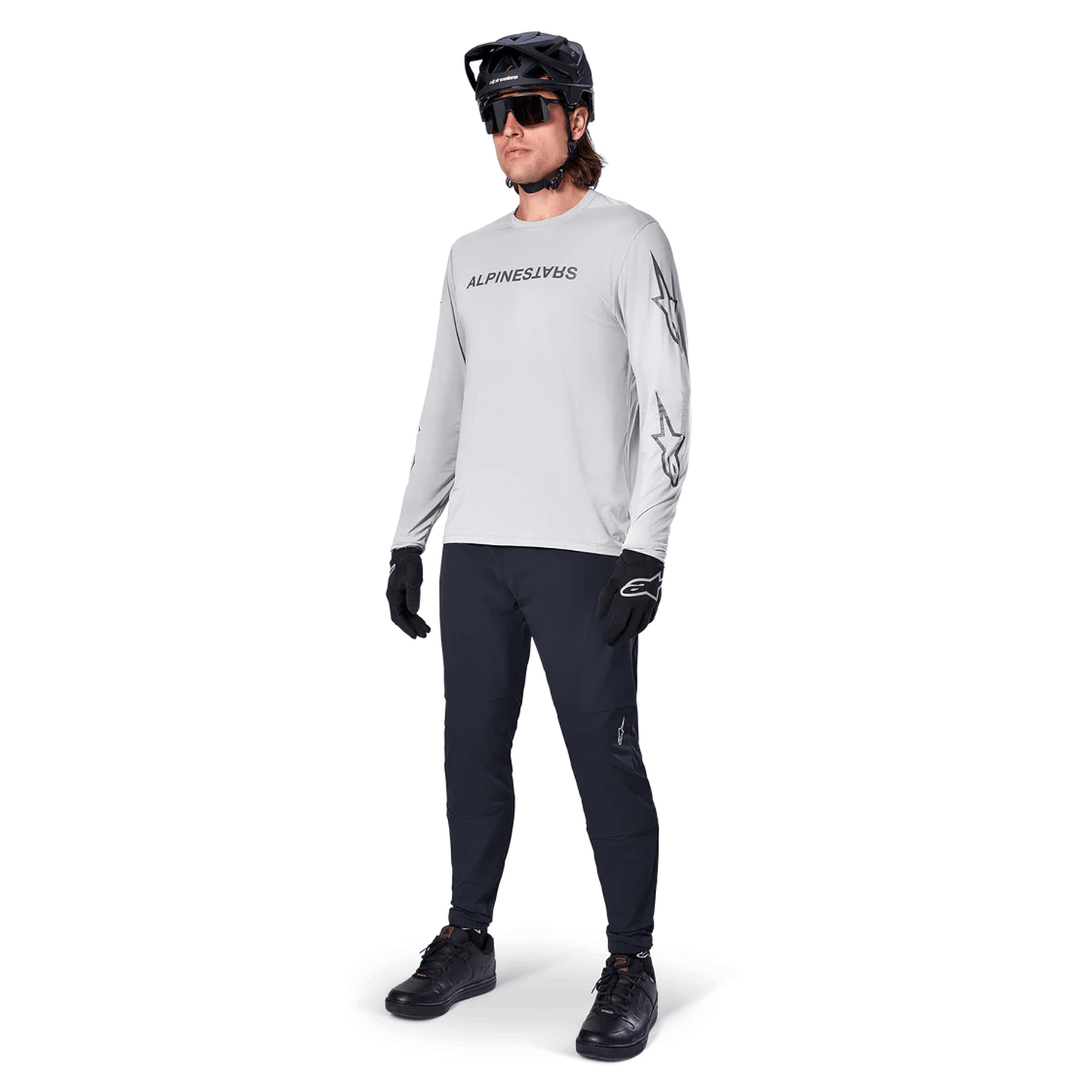 Maillot ALPINESTARS A-DURA SWITCH Manches Longues Gris Clair