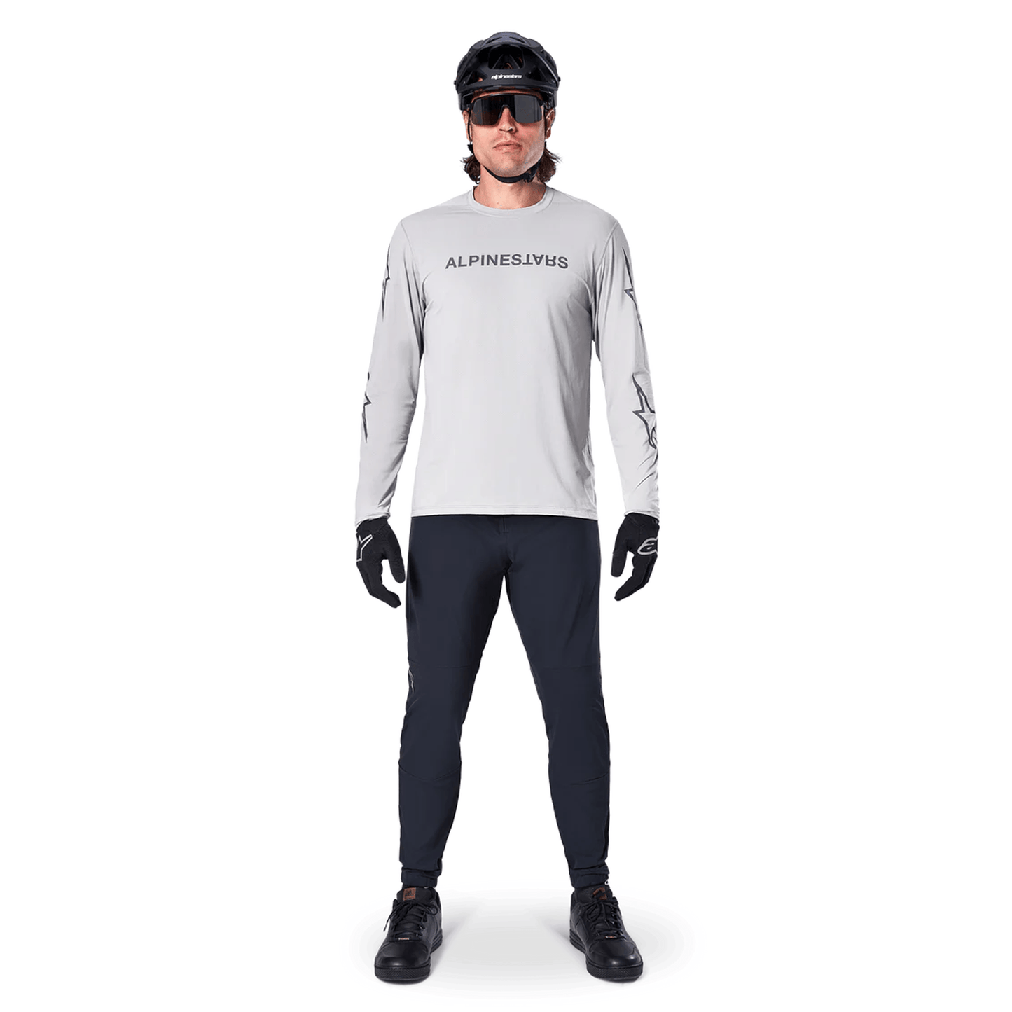 Maillot ALPINESTARS A-DURA SWITCH Manches Longues Gris Clair