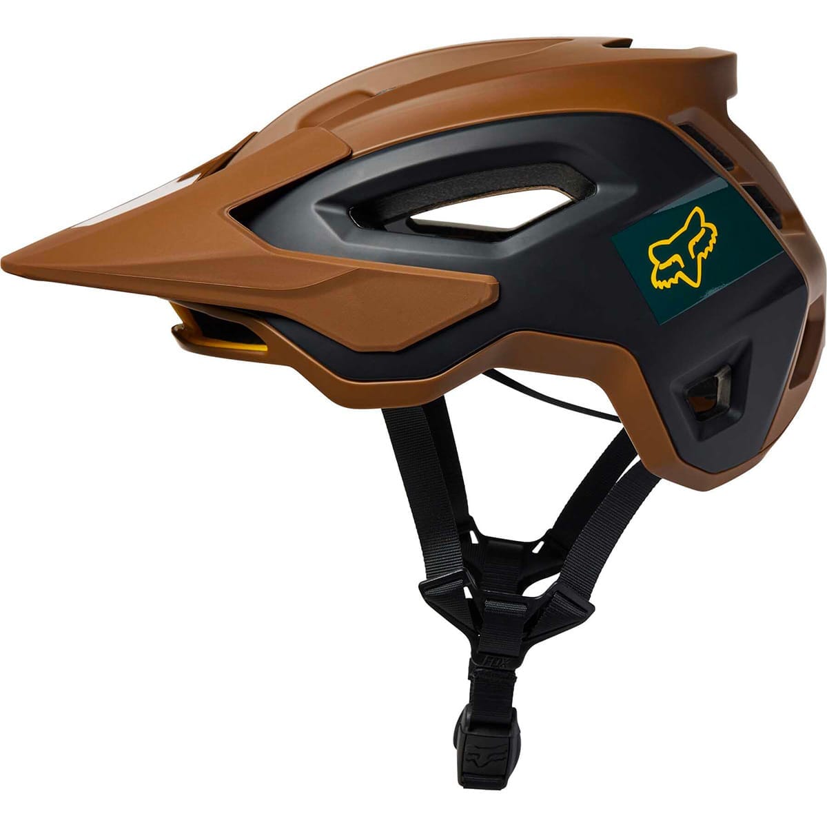 Casque VTT FOX SPEEDFRAME PRO BLOCKED Marron