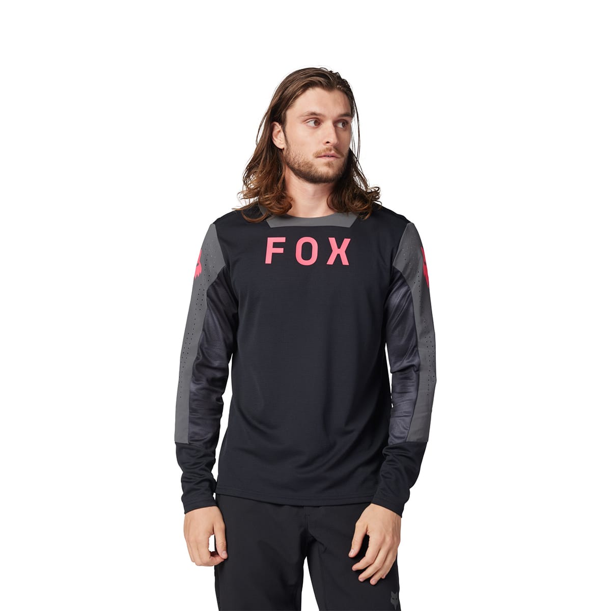 Maillot FOX DEFEND TAUNT Manches Longues Noir