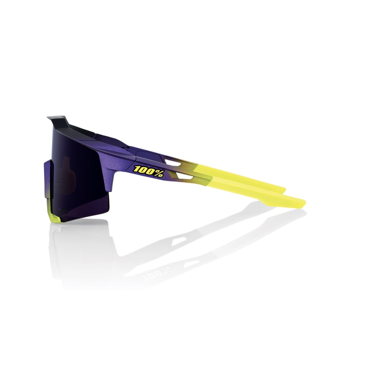 Lunettes 100% SPEEDCRAFT  Bleu Jaune Écran Dark Purple