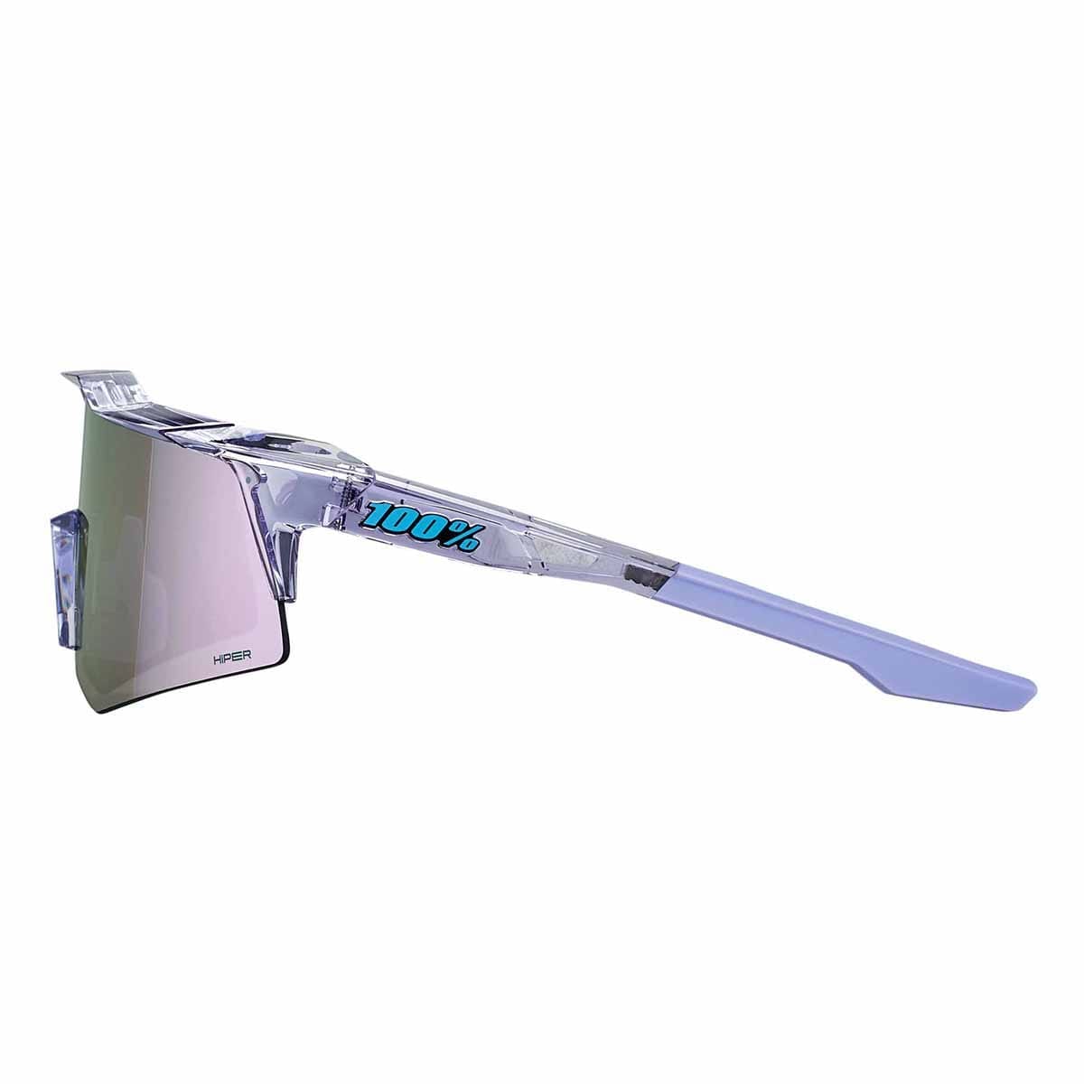 100% SPEEDCRAFT XS POLISHED Półprzezroczyste gogle Hiper Mirror Lavende
