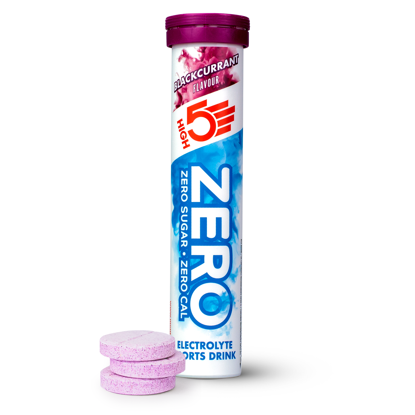 Elektrolitowe tabletki nawadniające High5 ZERO (x20) Czarna porzeczka
