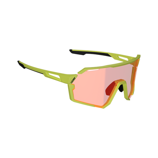 Lunettes LEATT RIDEVIZ PRO LARGE Jaune Verre Crystal Iriz Rouge