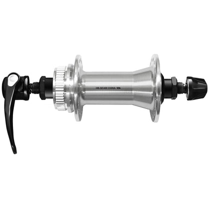 Moyeu Avant SHIMANO CUES HB-QC400 - Édition Polished Silver