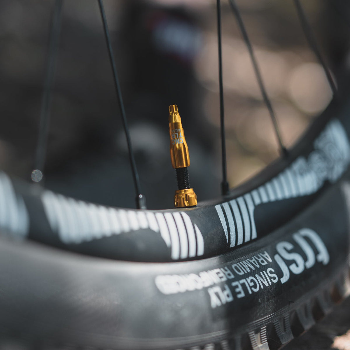 Lot de 2 Valves Tubeless LEZYNE CNC 44mm Argent