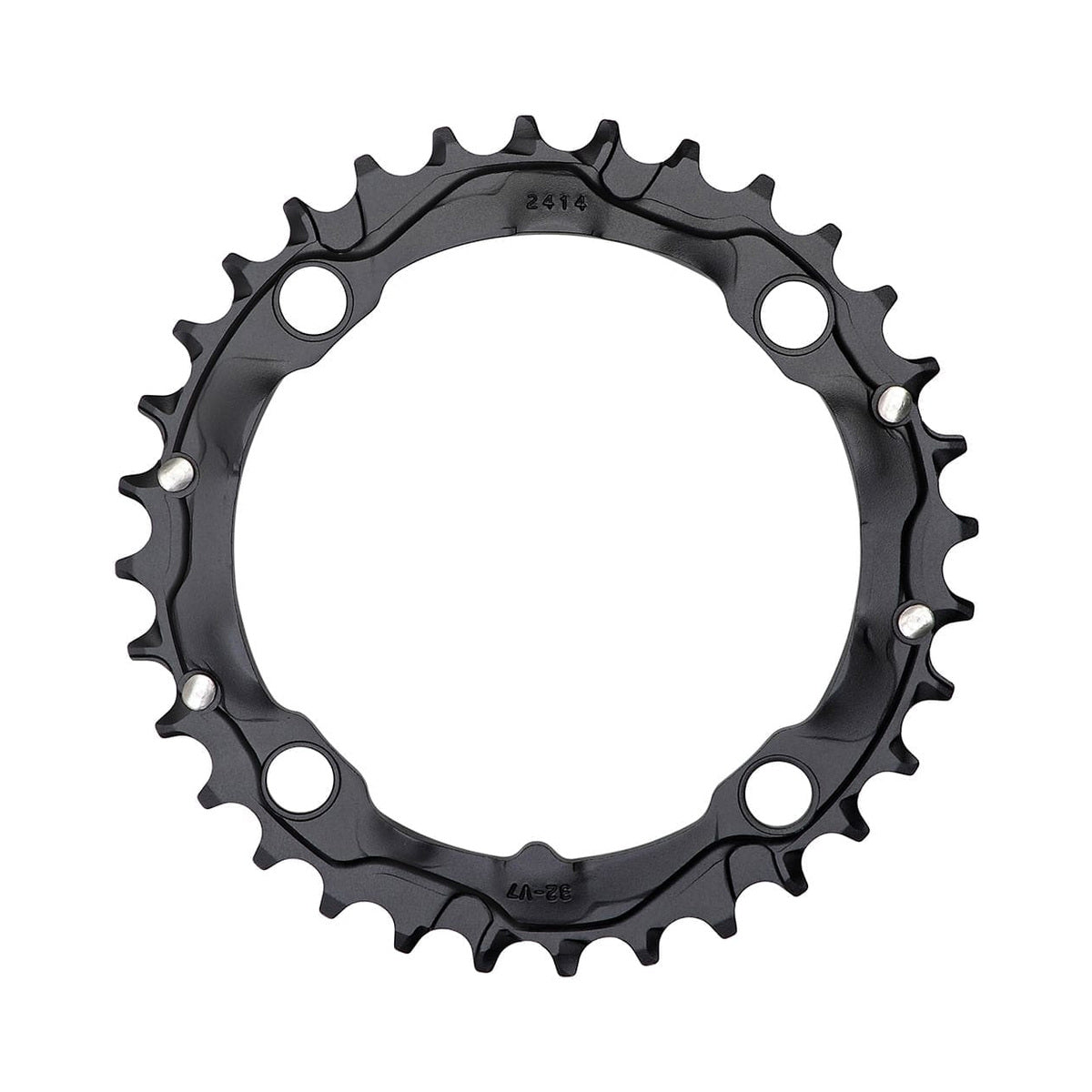 Plateau Intermédiaire TRUVATIV MTB 9V 4 Trous 104mm — vue du plateau sur fond blanc