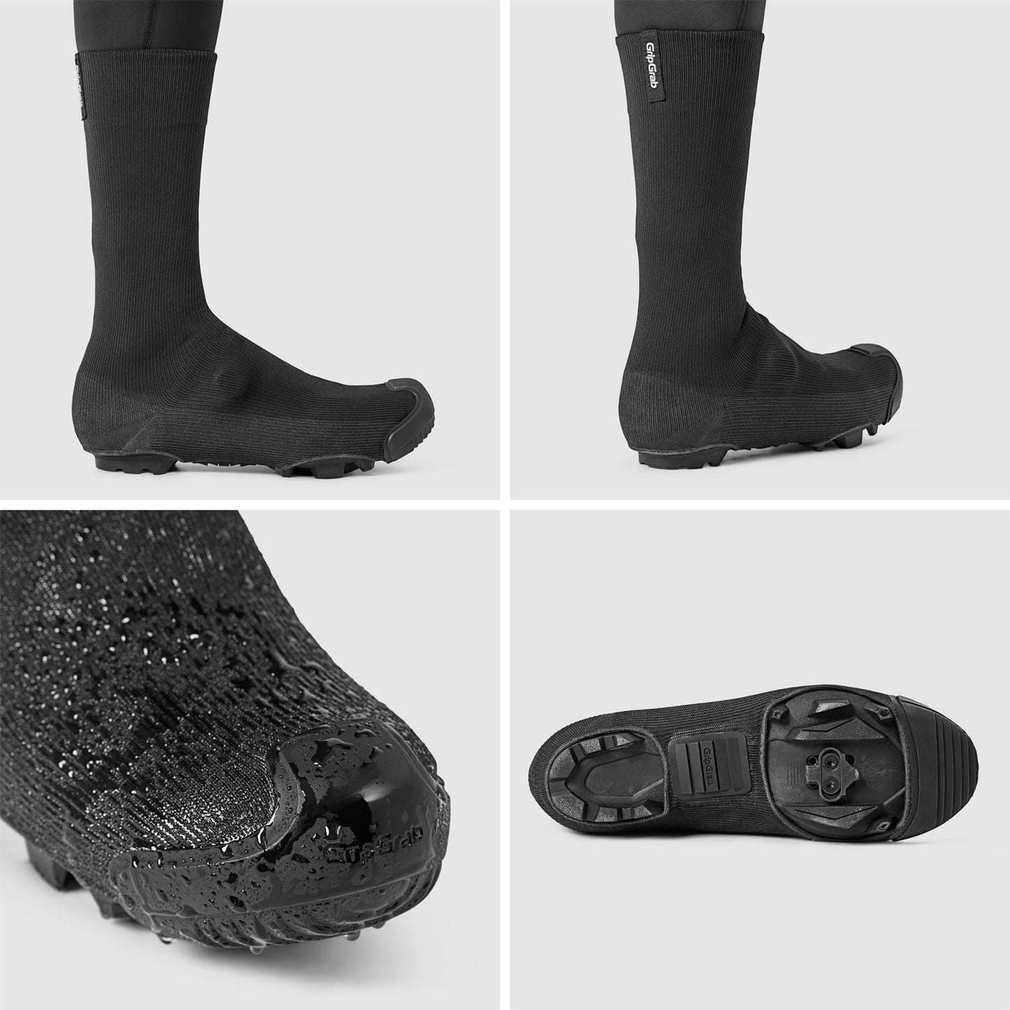 Støvleovertræk GRIPGRAB EXPLORER WATRPROOF GRAVEL Sort