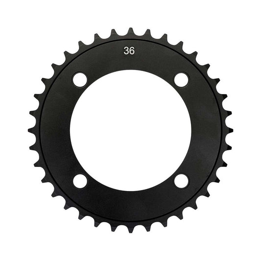 Plateau Mono TRUVATIV SS / DH 8/9V 4 Trous 104mm — vue du plateau sur fond blanc